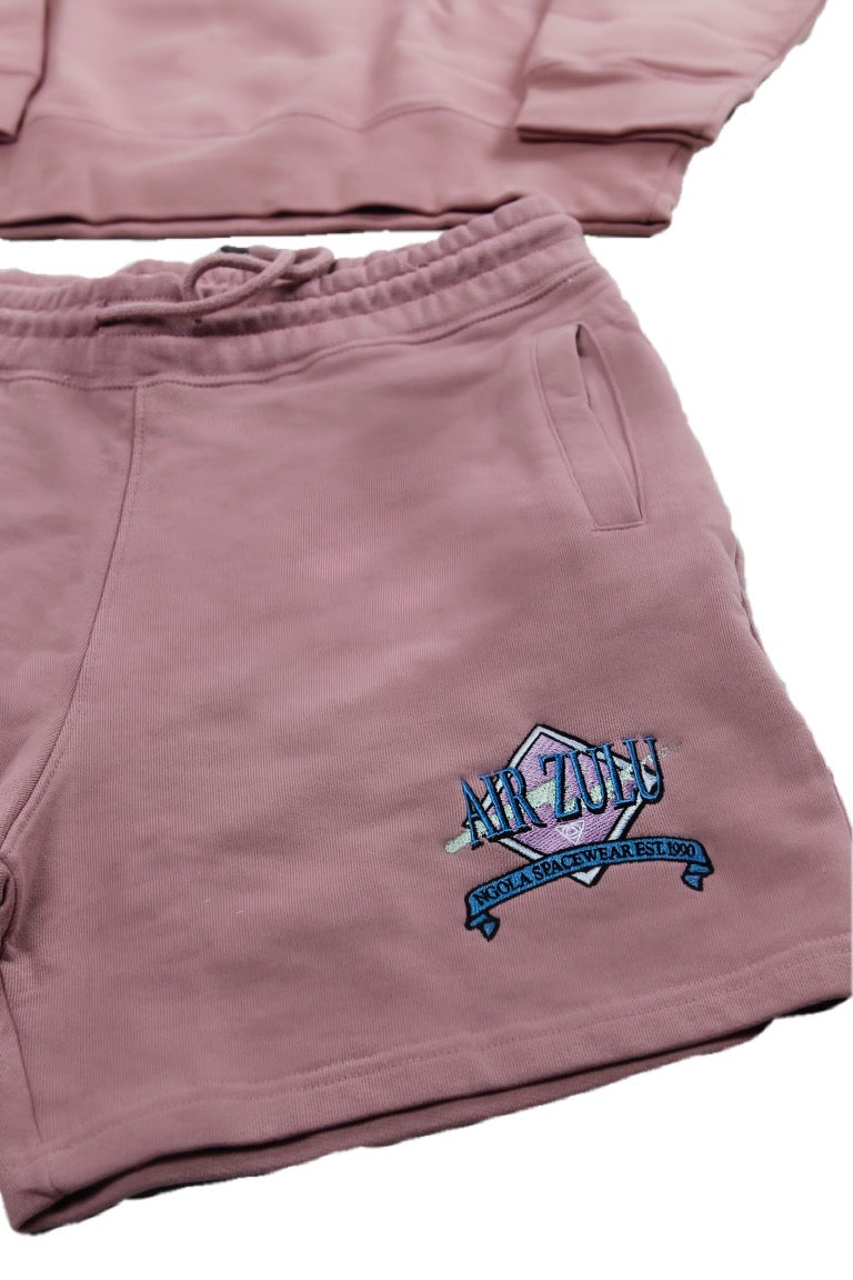 Embroidered Sweatshorts - Lavender