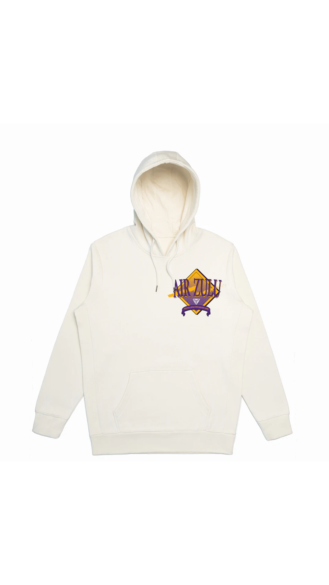 Embroidered Hooded Sweatshirt - Natural