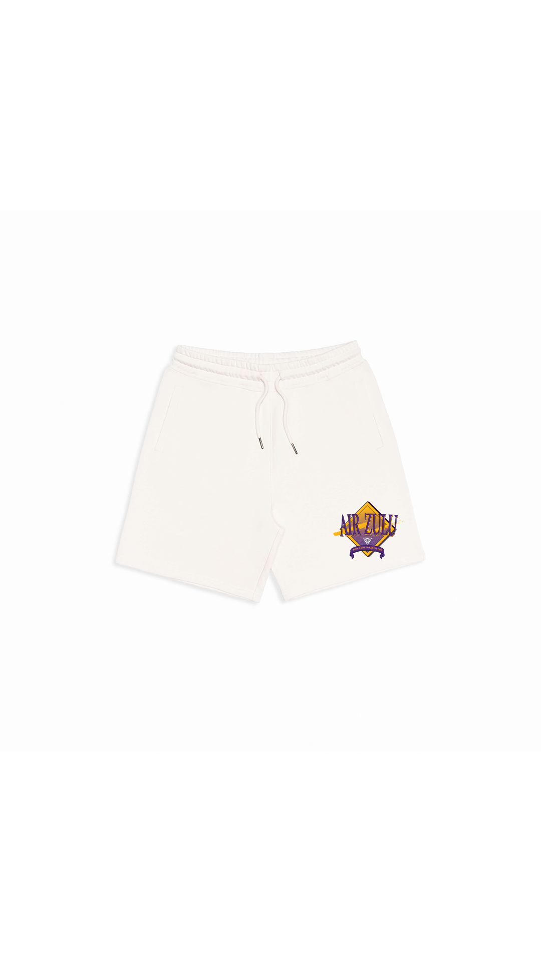 Embroidered Sweatshorts - Natural
