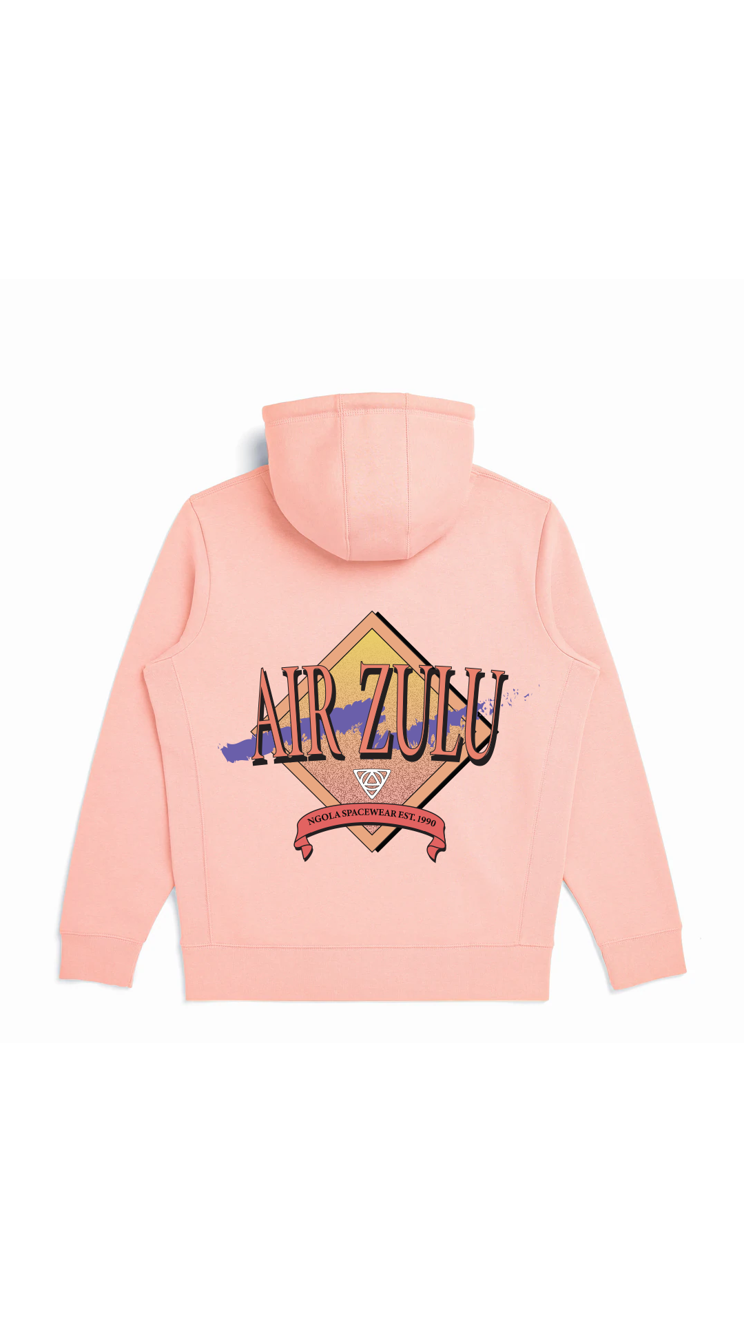 Embroidered Hooded Sweatshirt - Salmon