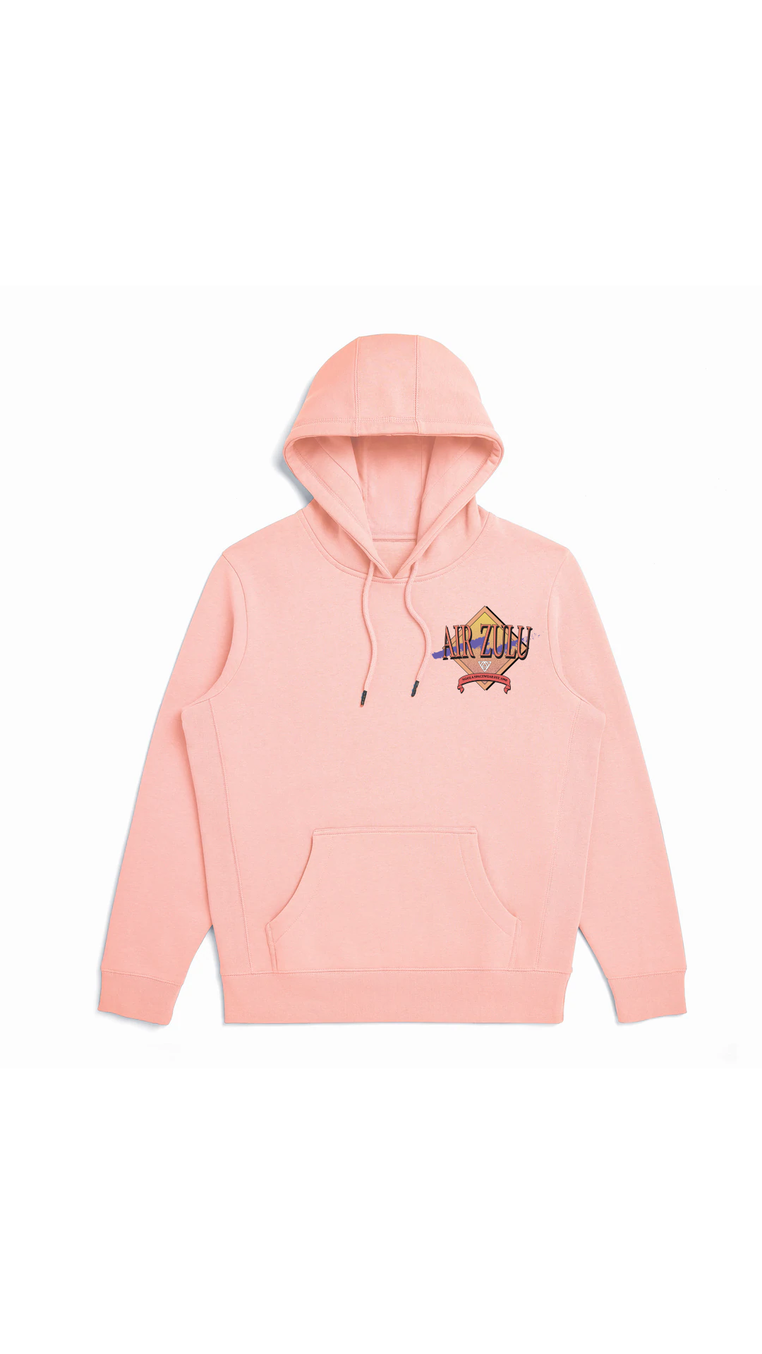 Embroidered Hooded Sweatshirt - Salmon