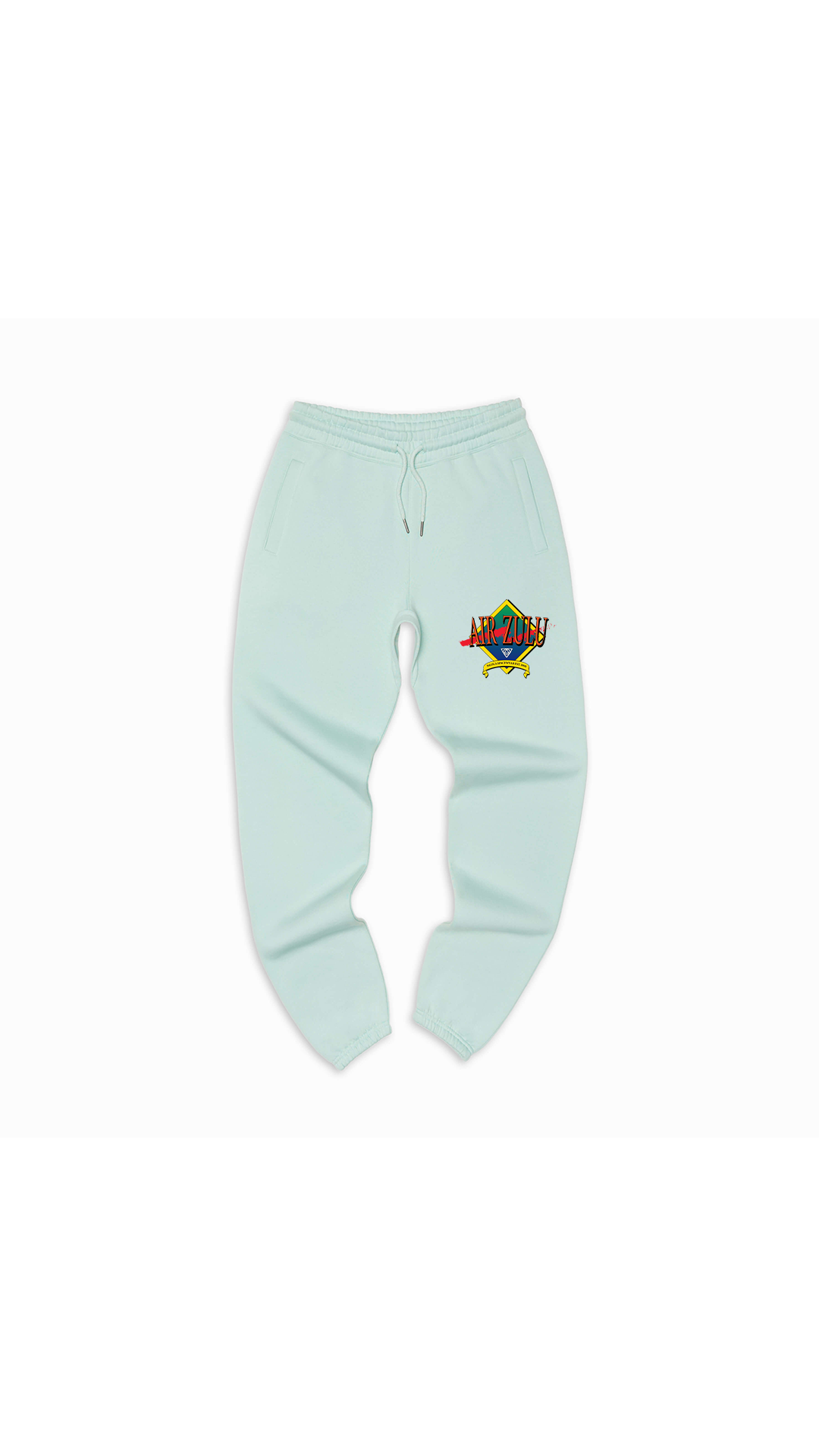 Embroidered Sweatpants - Seafoam