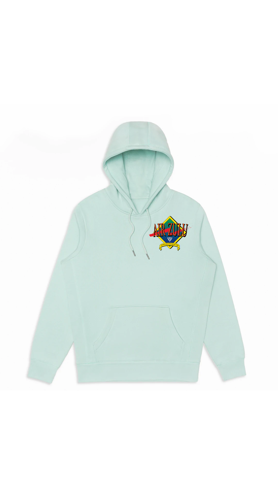 Embroidered Hooded Sweatshirt Seafoam Air Zulu