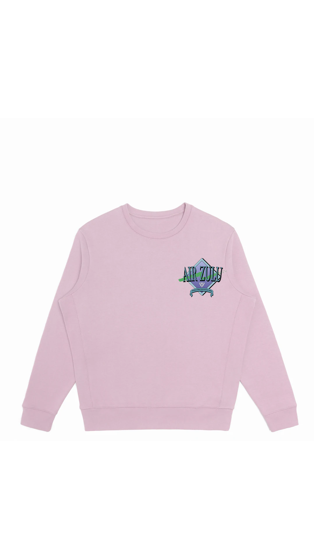 Embroidered Crewneck- Lavender